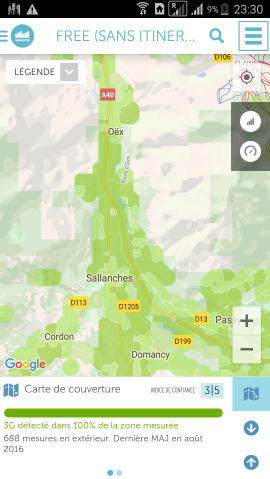 Carte 3G Free sans itinérance à Sallanches
