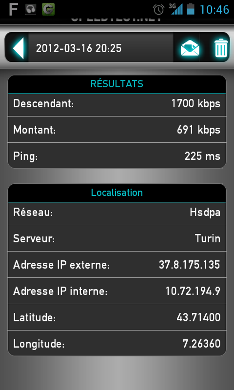 speedtest 16 mars à 20:25